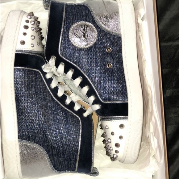 Christian Louboutin Shoes - CHRISTIAN LOUBOUTIN LOU DEGRA SPIKE SNEAKERS 38.5